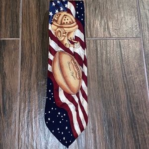 Americana series vintage football flag tie